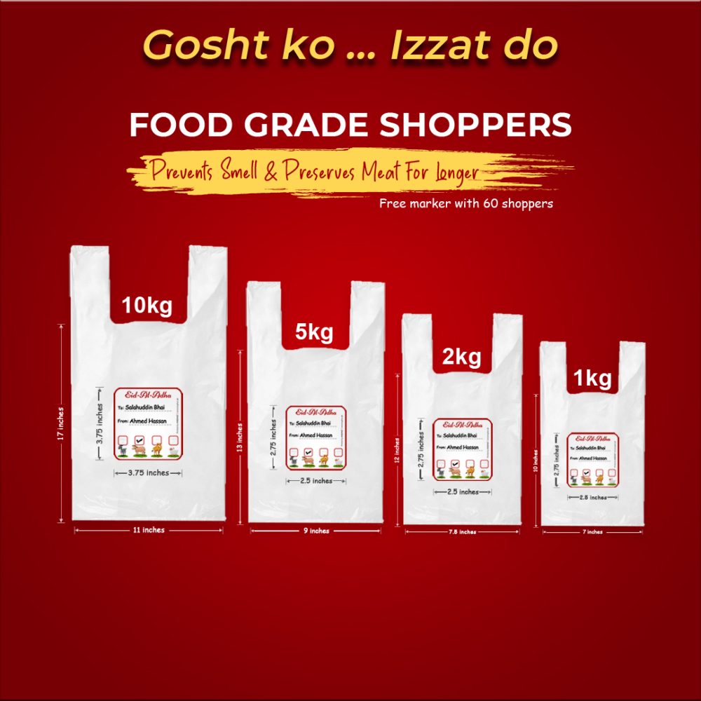 Meat Bags with customized Labels