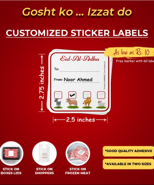 Sticker Labels Eid Al Adha