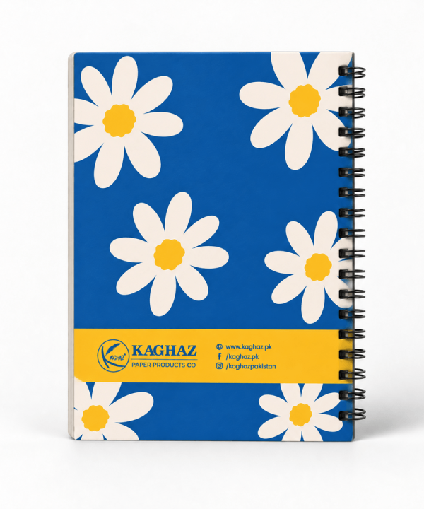 Alternative view of Bloom Blue Notebook