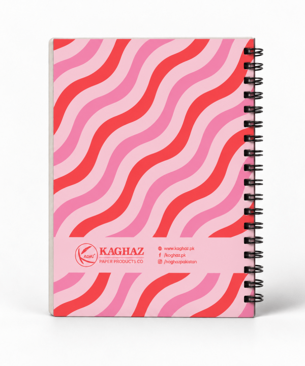 Alternative view of Retro Heart Notebook