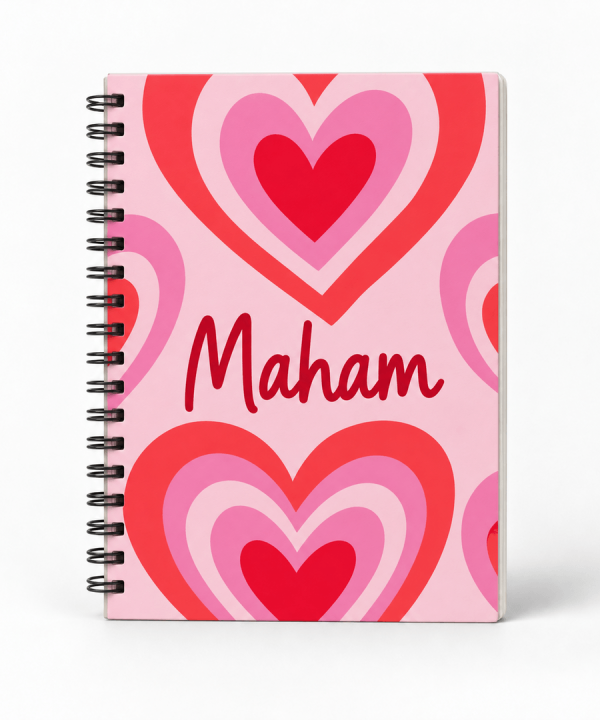 Retro Heart Notebook