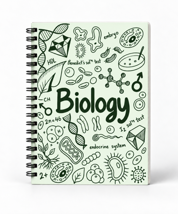 Mint Biology Doodle Notebook