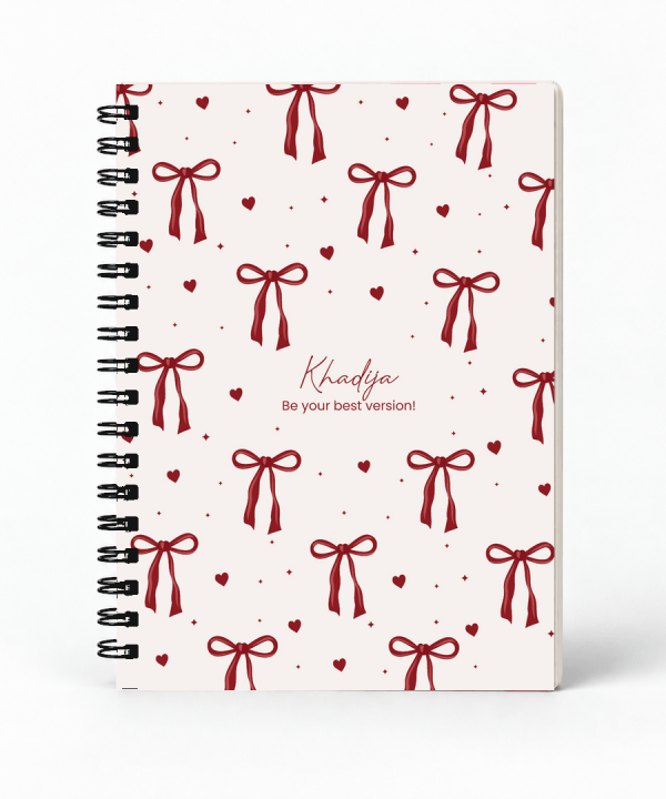 Bows and Hearts Notebook