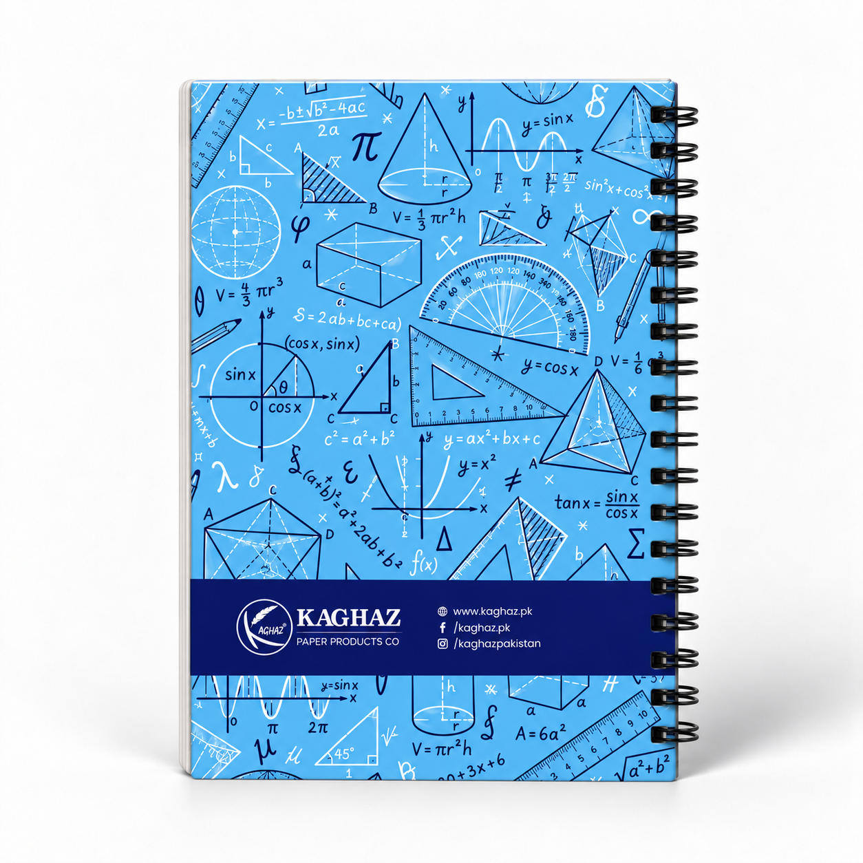 Geometry Blue Doodle Notebook - Image 2