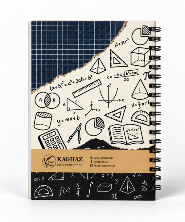 Alternative view of Mathematics Kraft Paper Collage Notebook