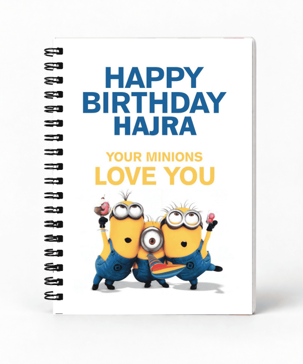 Minion Birthday Notebook