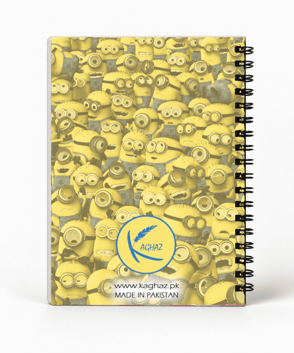Alternative view of Minion Face Notebook