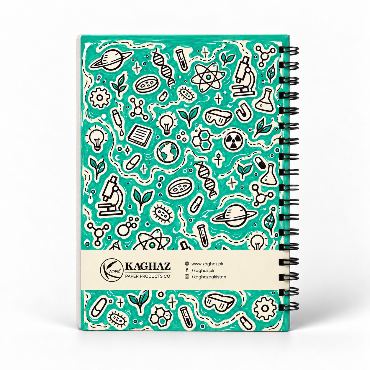 Science Teal Flask Doodle Notebook - Image 2